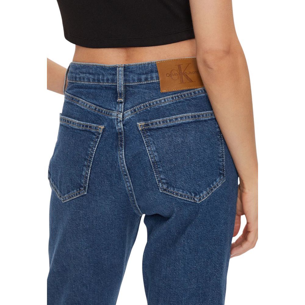 Vaqueros y pantalones de algodón azul