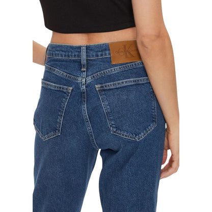 Vaqueros y pantalones de algodón azul