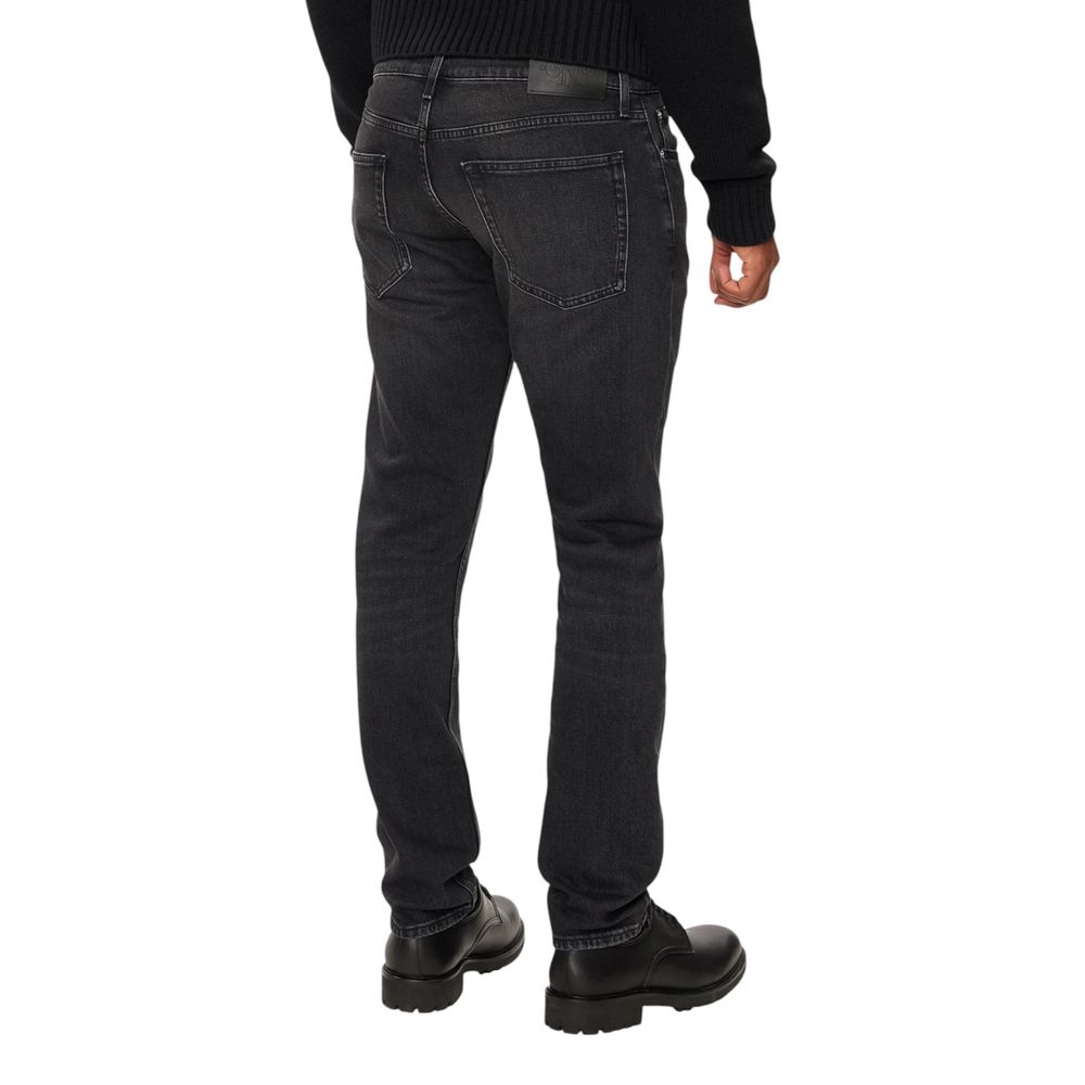 Vaqueros y pantalones de algodón negro