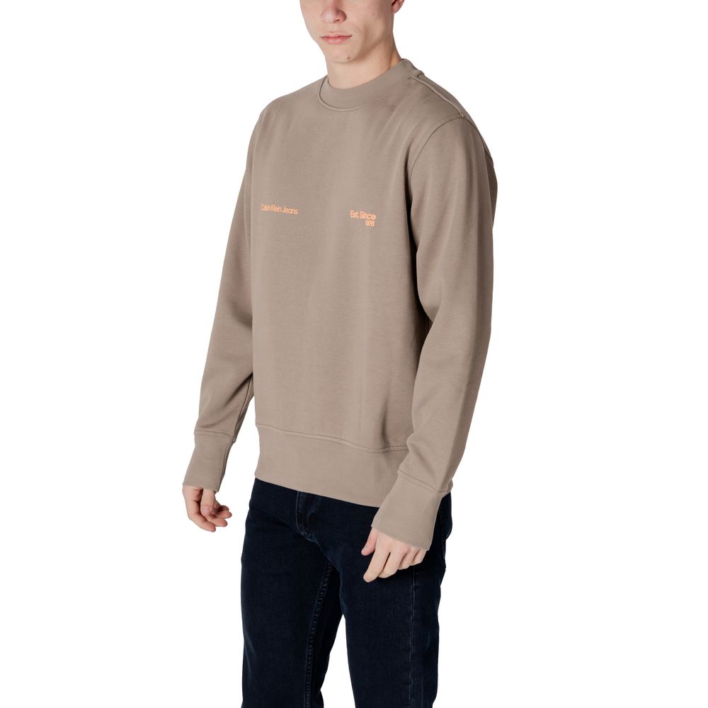 Beige Cotton Sweatshirt