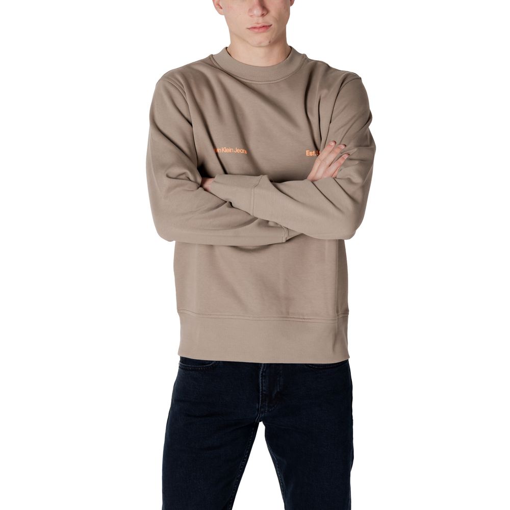 Beige Cotton Sweatshirt