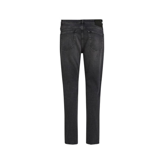 Vaqueros y pantalones de algodón negro