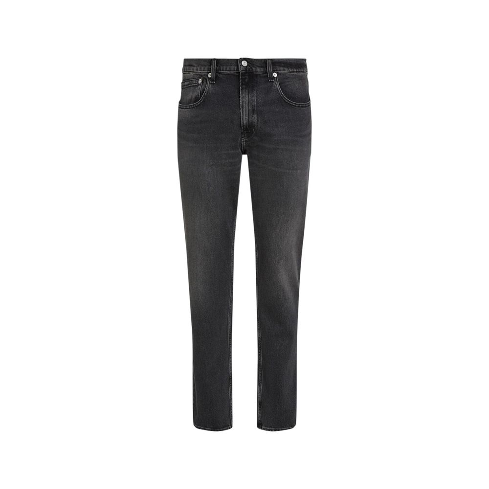 Vaqueros y pantalones de algodón negro