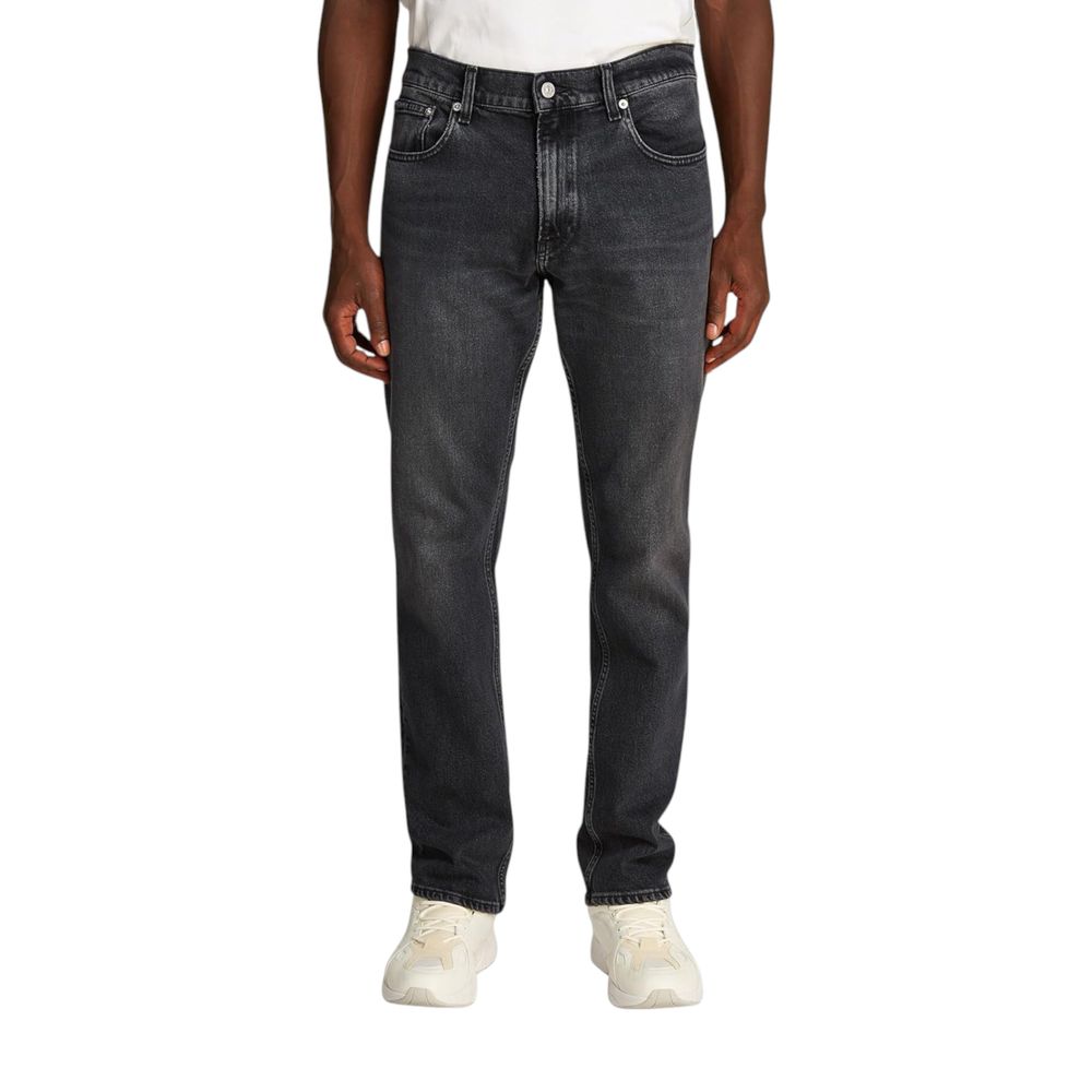 Vaqueros y pantalones de algodón negro