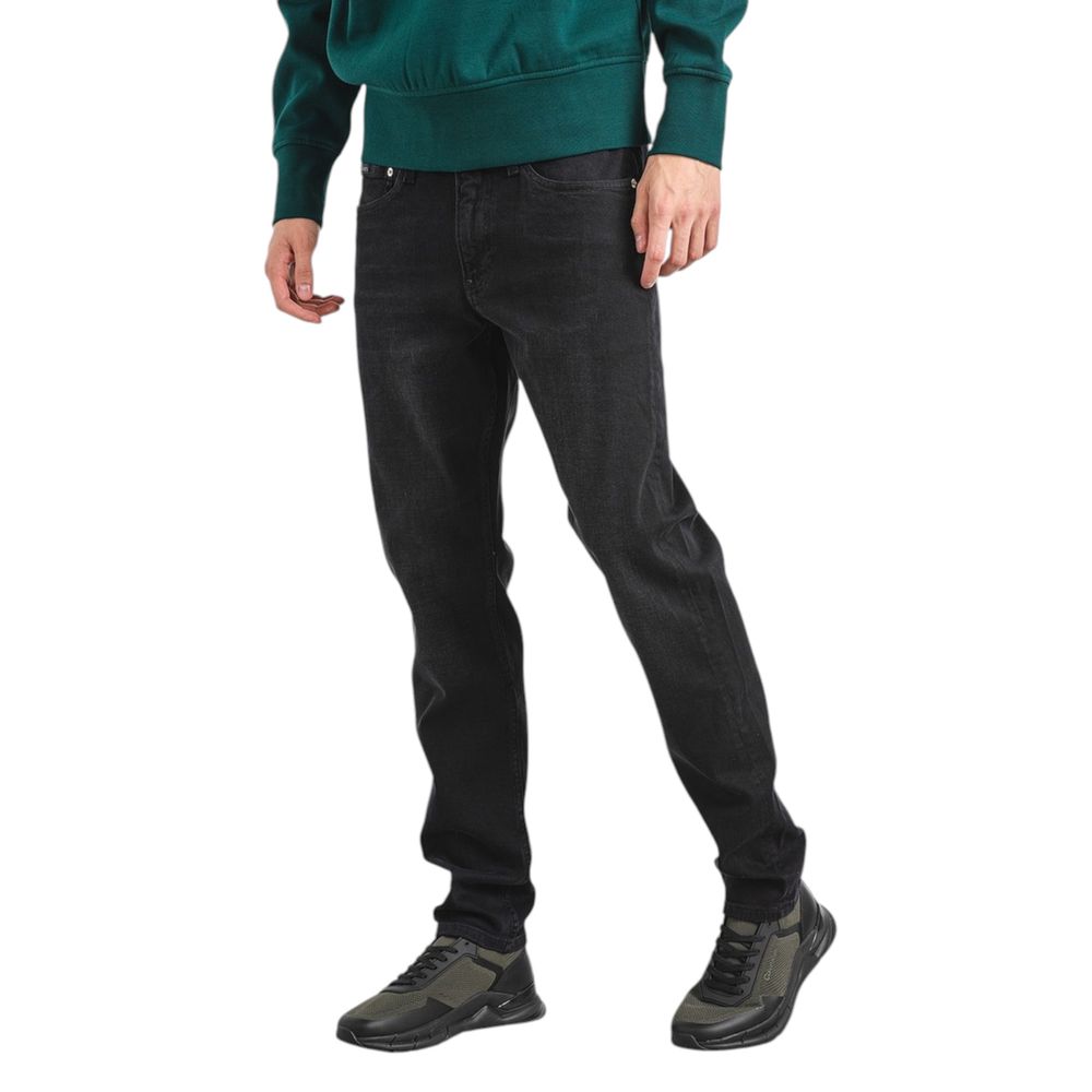 Vaqueros y pantalones de algodón negro