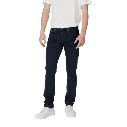 Vaqueros y pantalones de algodón azul