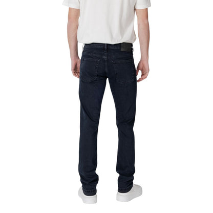 Vaqueros y pantalones de algodón azul