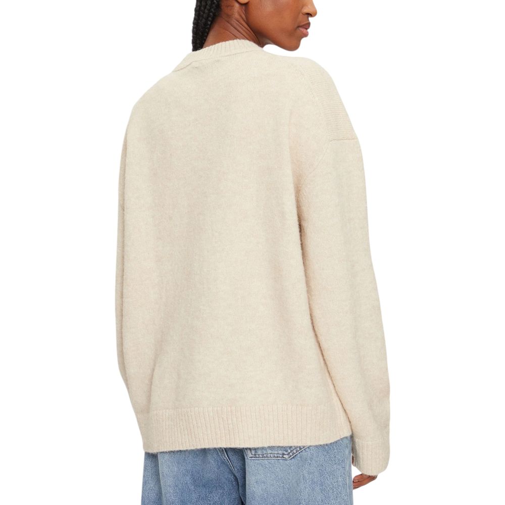 Suéter de poliéster beige