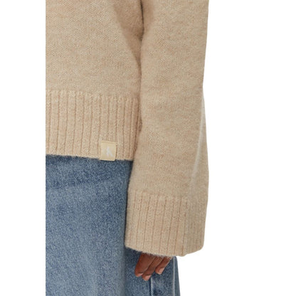 Suéter de poliéster beige