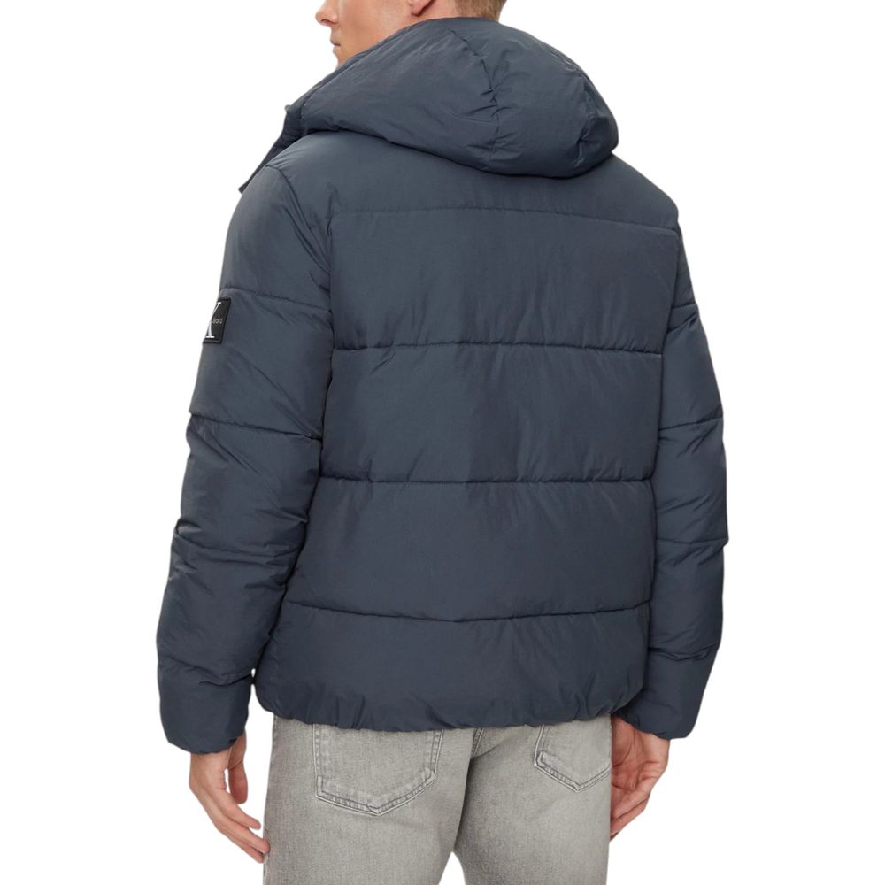 Blue Polyamide Jackets & Coat