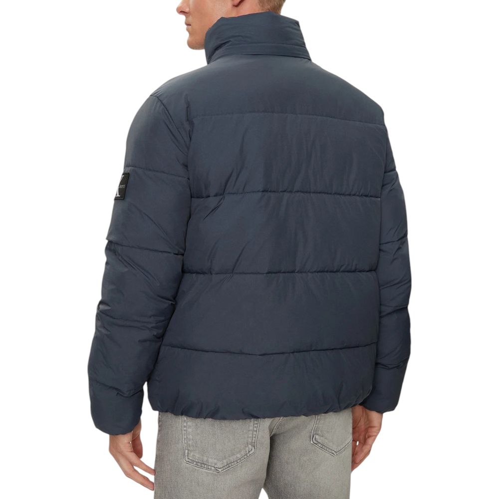 Blue Polyamide Jackets & Coat