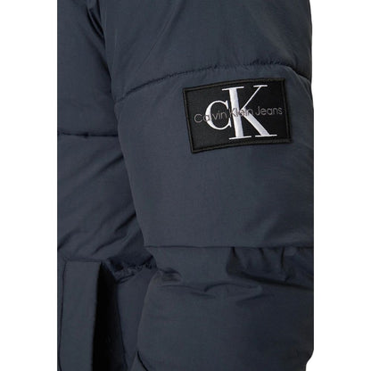 Blue Polyamide Jackets & Coat