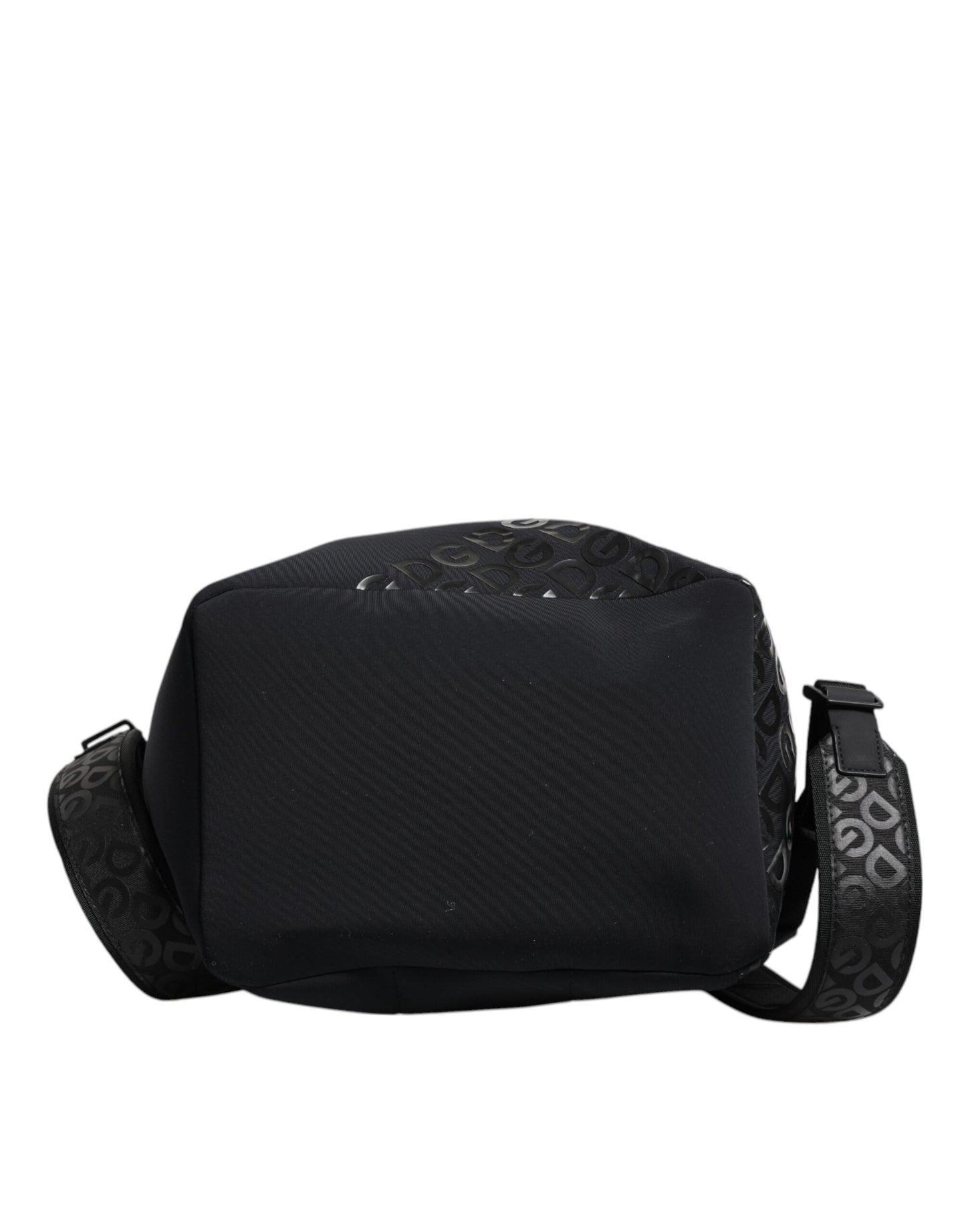Mochila escolar de neopreno y nailon negro con logotipo DG