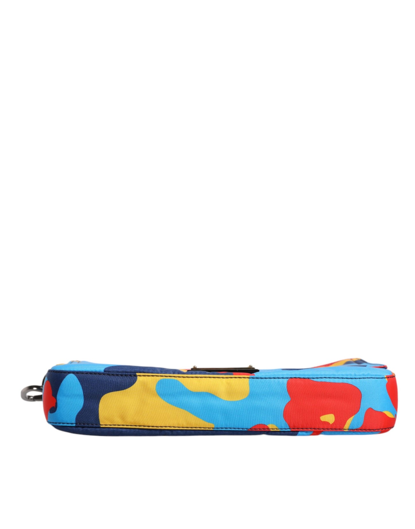 Bolso bandolera de nailon con estampado de camuflaje multicolor
