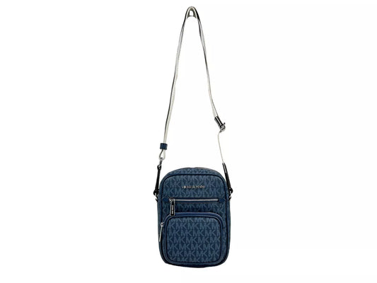 Bolso bandolera mediano North South azul marino