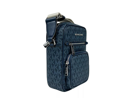 Bolso bandolera mediano North South azul marino