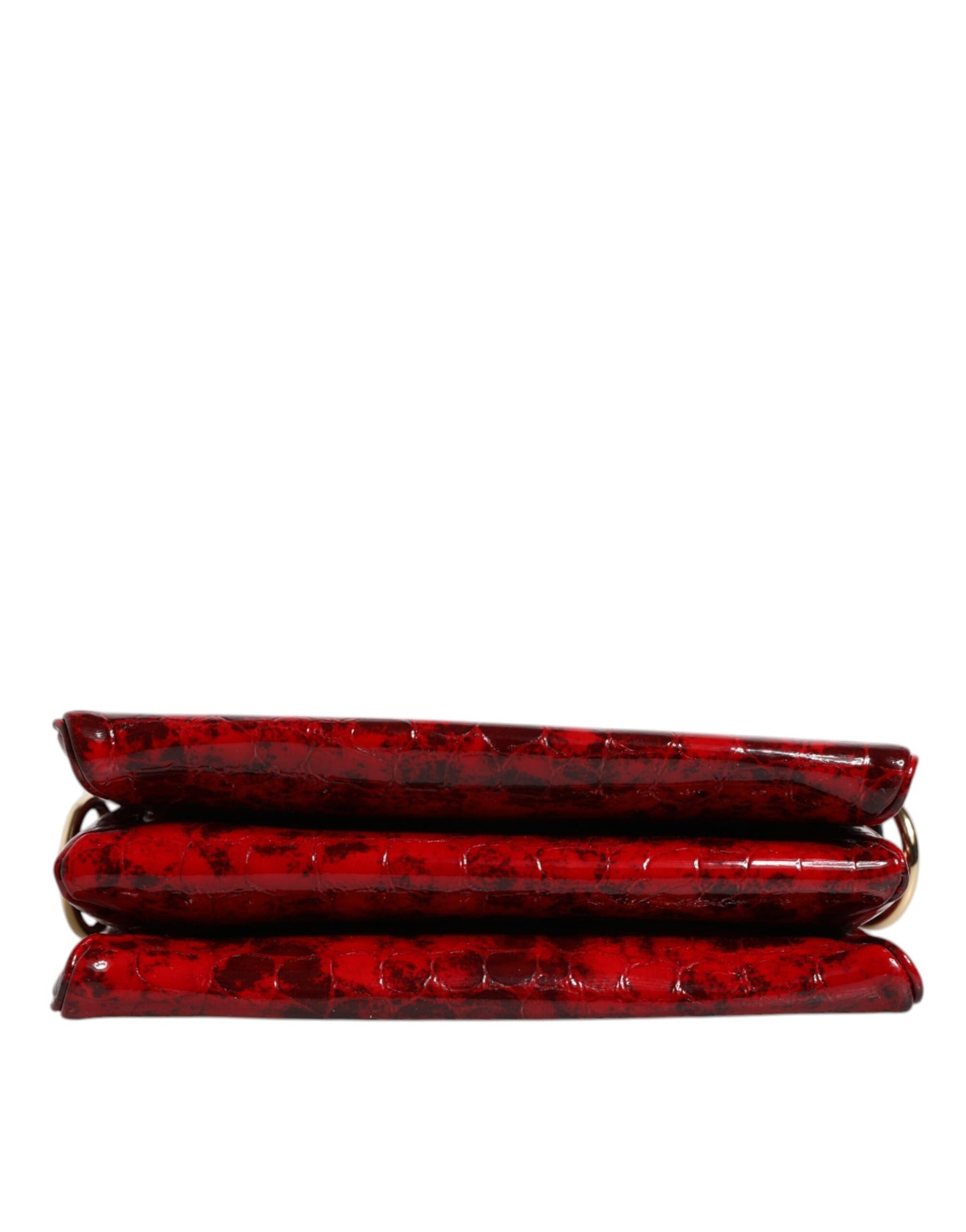 Bolso bandolera para mujer con logotipo DG de piel exótica roja