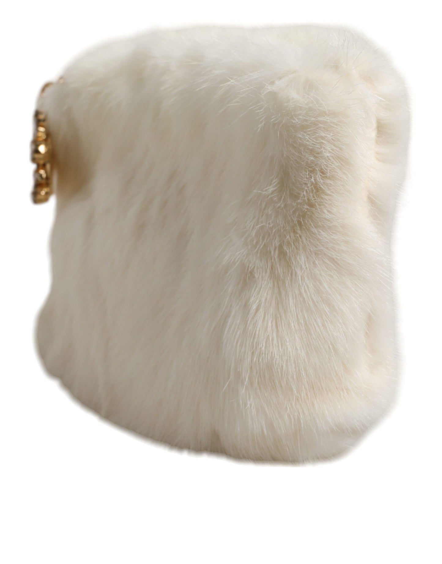 Bolso de mano de piel blanca tipo sobre