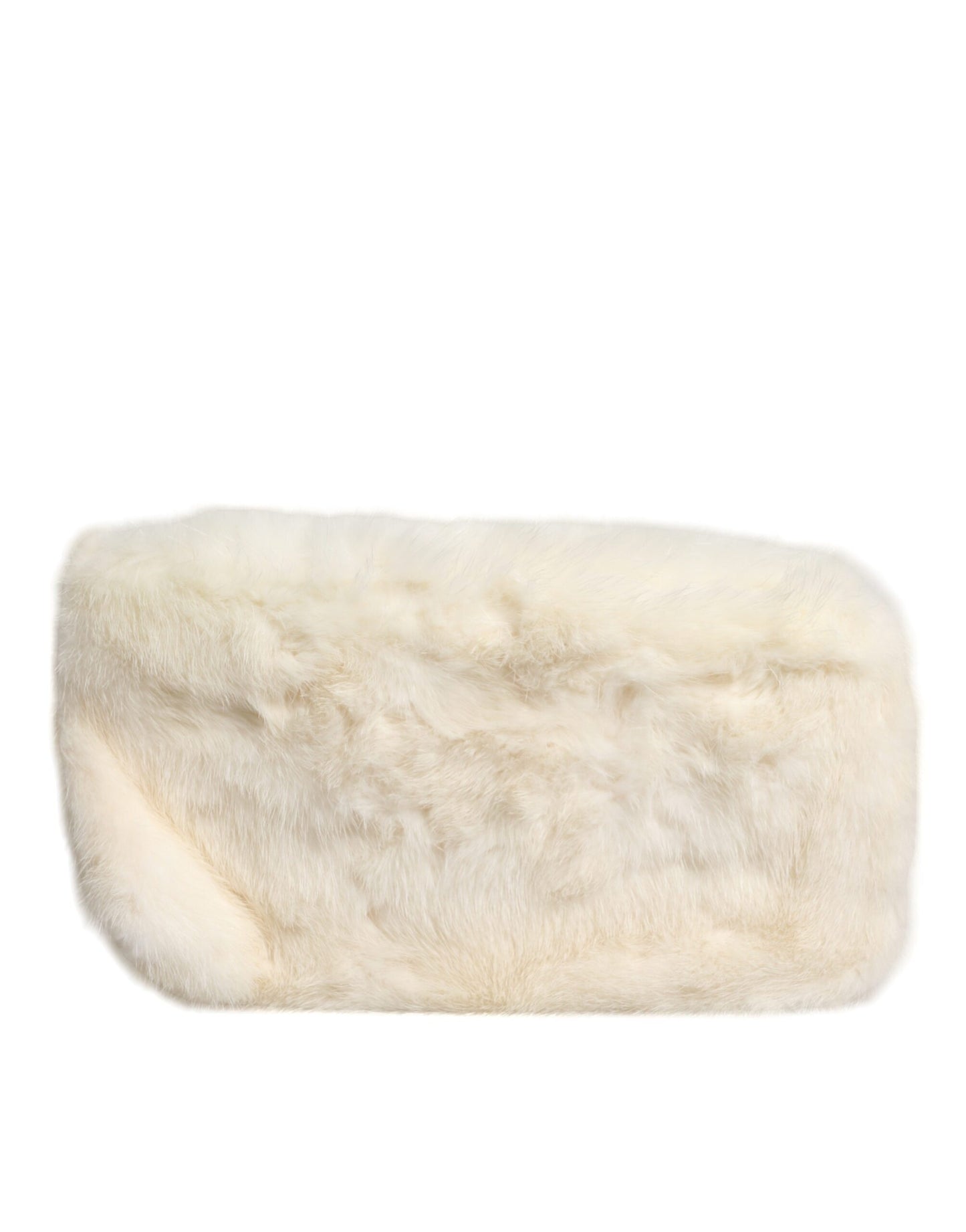 Bolso de mano de piel blanca tipo sobre