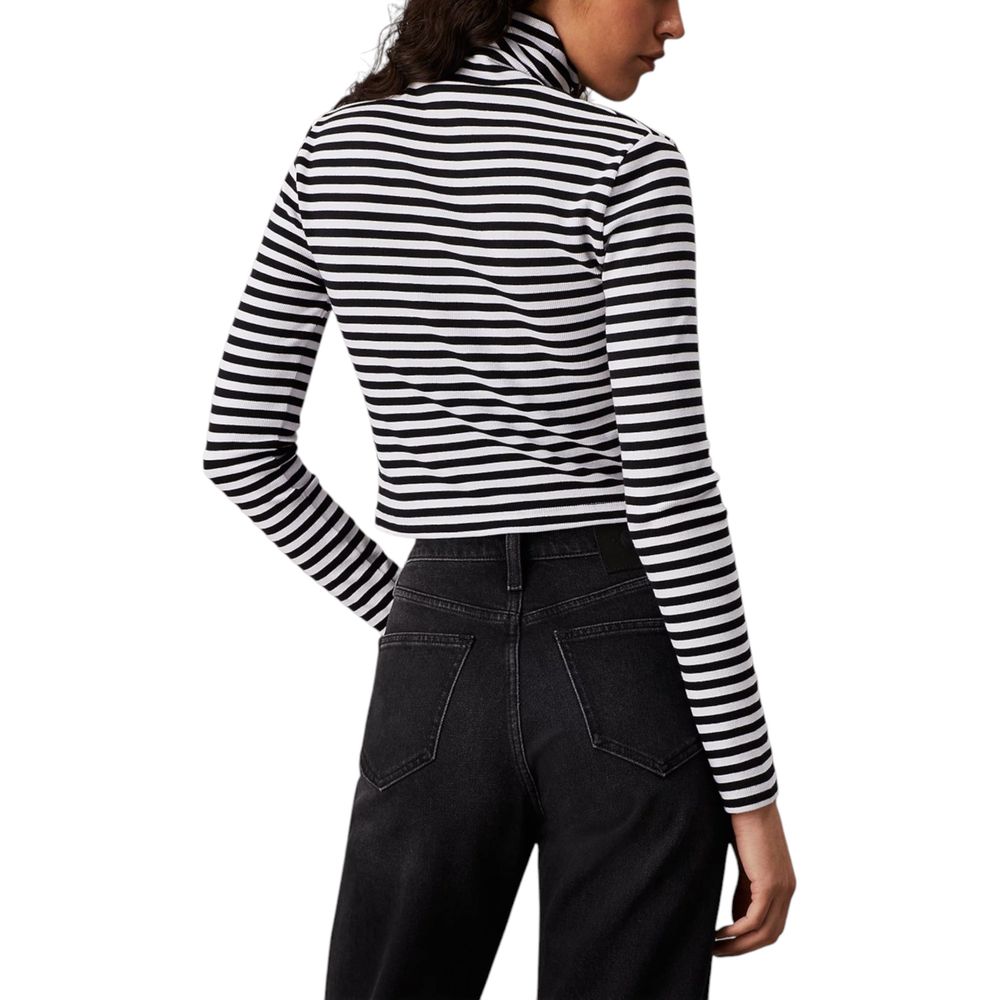 Black And White Cotton Long Sleeve