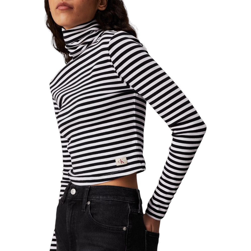 Black And White Cotton Long Sleeve
