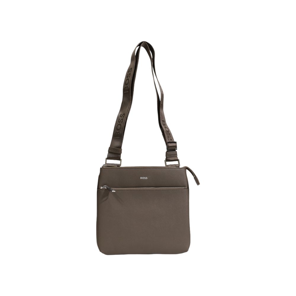 Bolso mensajero de cuero verde