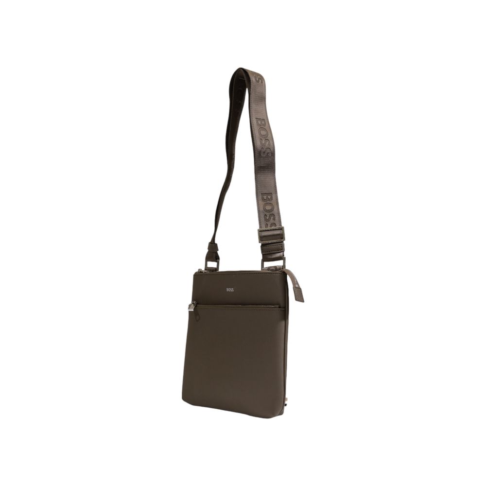 Bolso mensajero de cuero verde