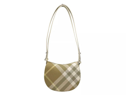 Bolso bandolera mini con diseño de caballo balancín a cuadros