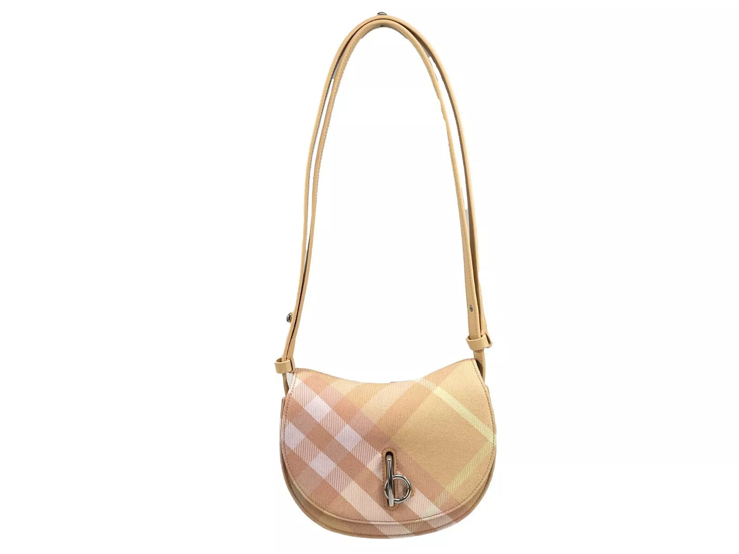 Bolso bandolera Mini Check Rocking Horse color melocotón