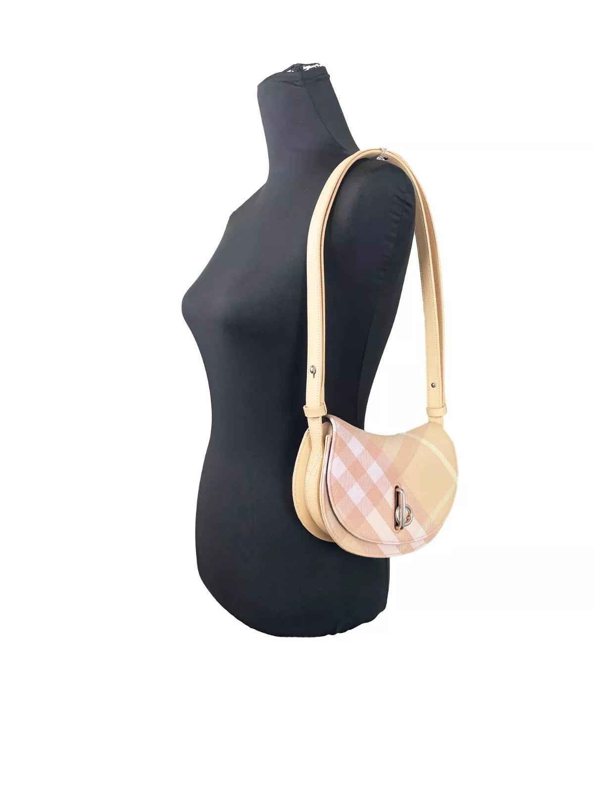 Bolso bandolera Mini Check Rocking Horse color melocotón