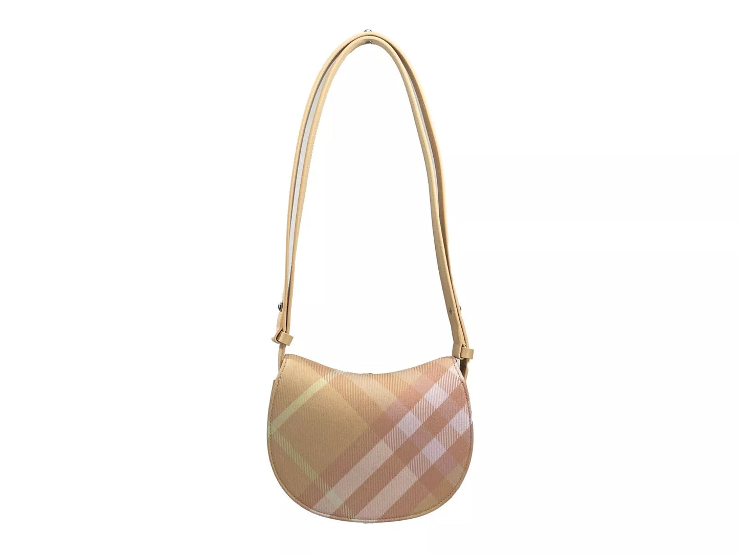 Bolso bandolera Mini Check Rocking Horse color melocotón