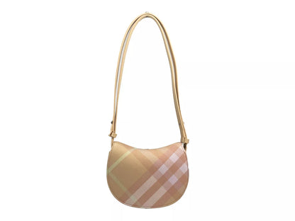 Bolso bandolera Mini Check Rocking Horse color melocotón