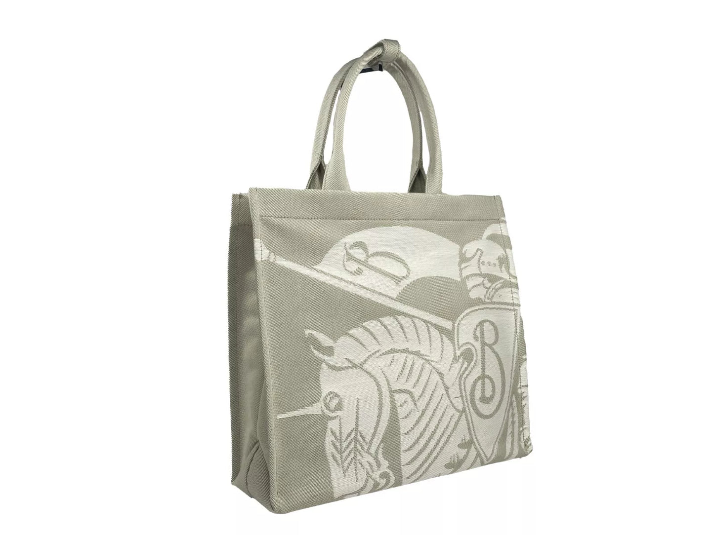 Bolso tote de lona EKD con monedero beige