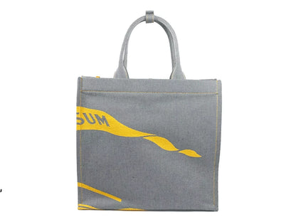 Bolsa de lona EKD con monedero, color gris girasol