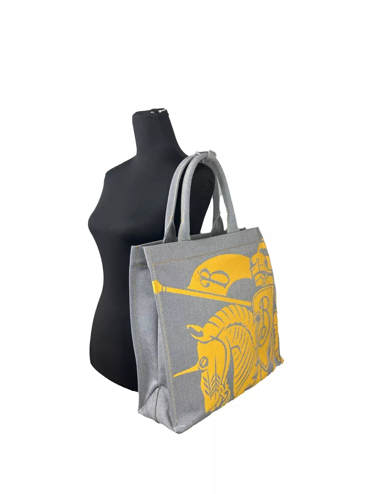 Bolsa de lona EKD con monedero, color gris girasol