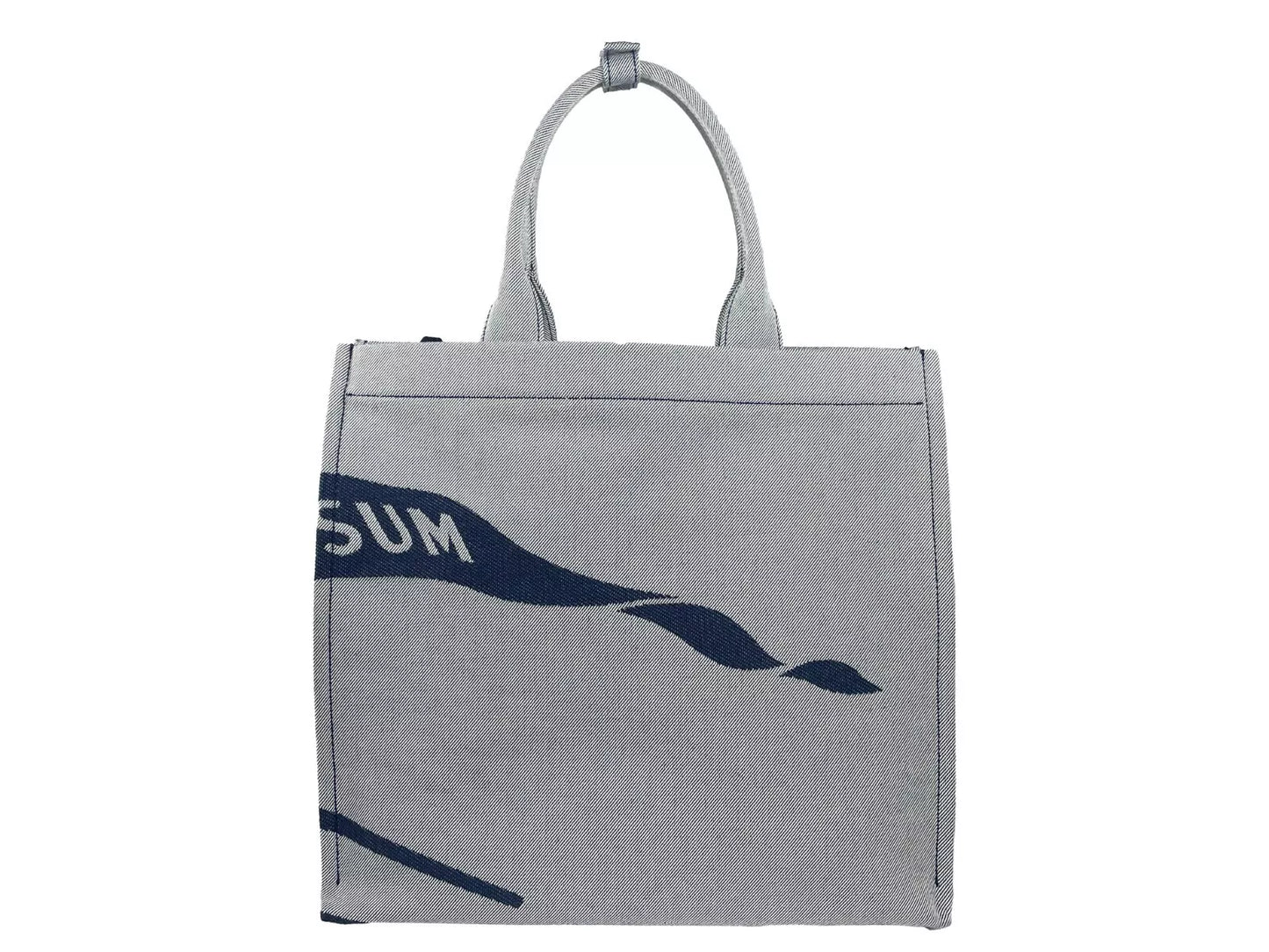Bolso tote de lona EKD azul marino con monedero