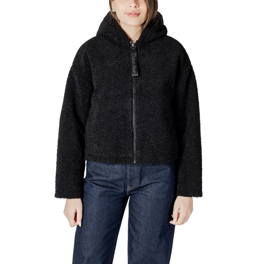 Black Polyester Coat