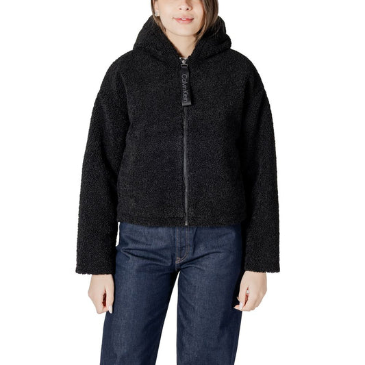 Black Polyester Coat