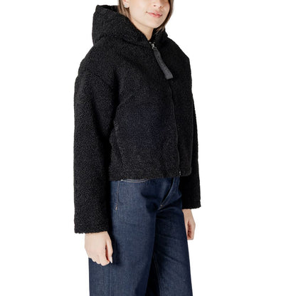 Black Polyester Coat