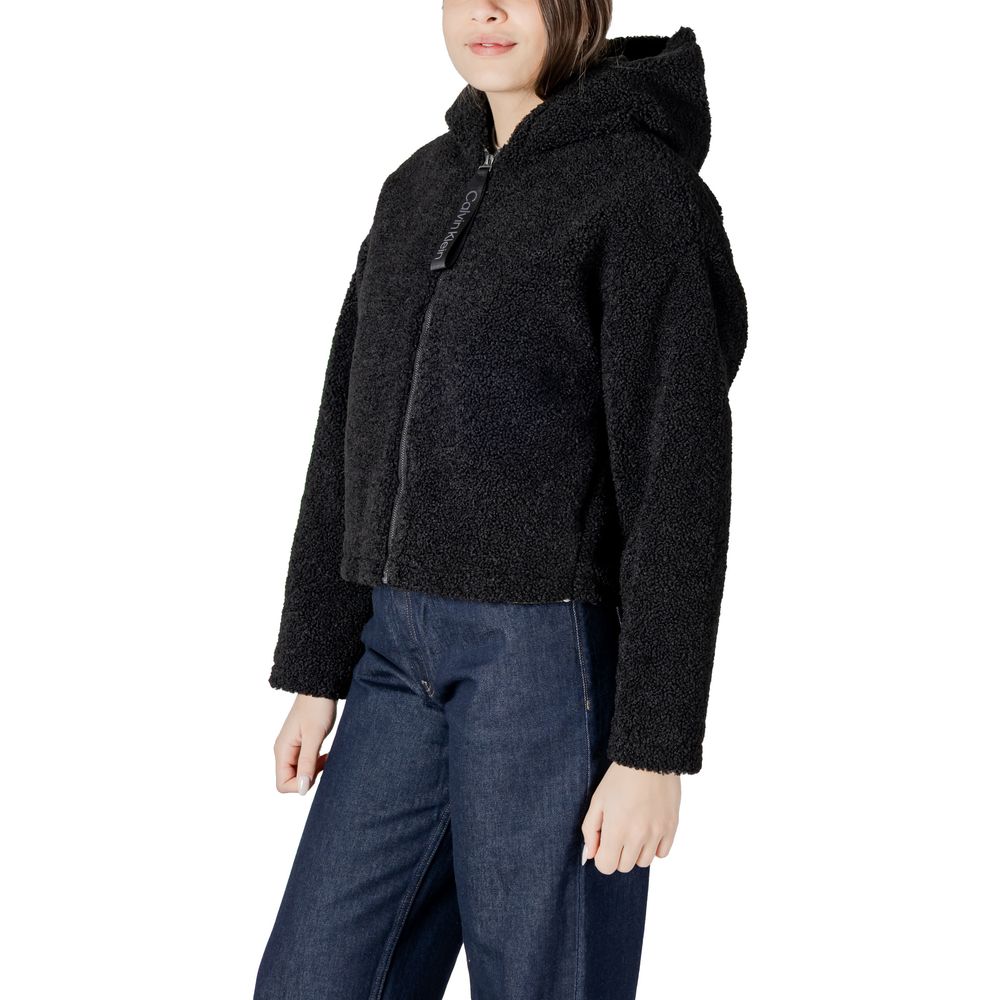 Black Polyester Coat