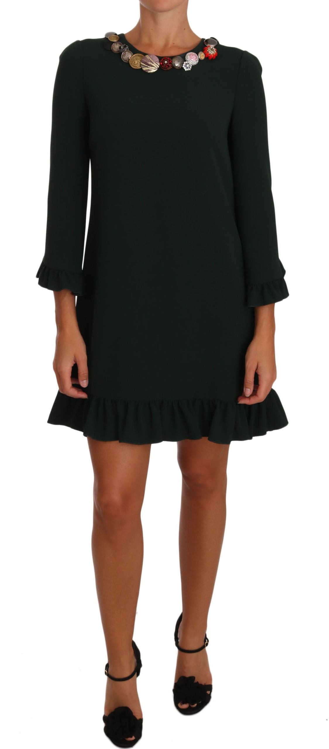 Vestido de cristal verde de Sicilia encantada