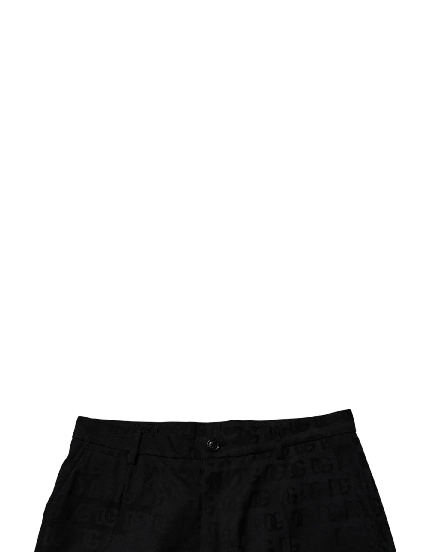 Pantalones cortos chinos casuales de cintura media de algodón negro