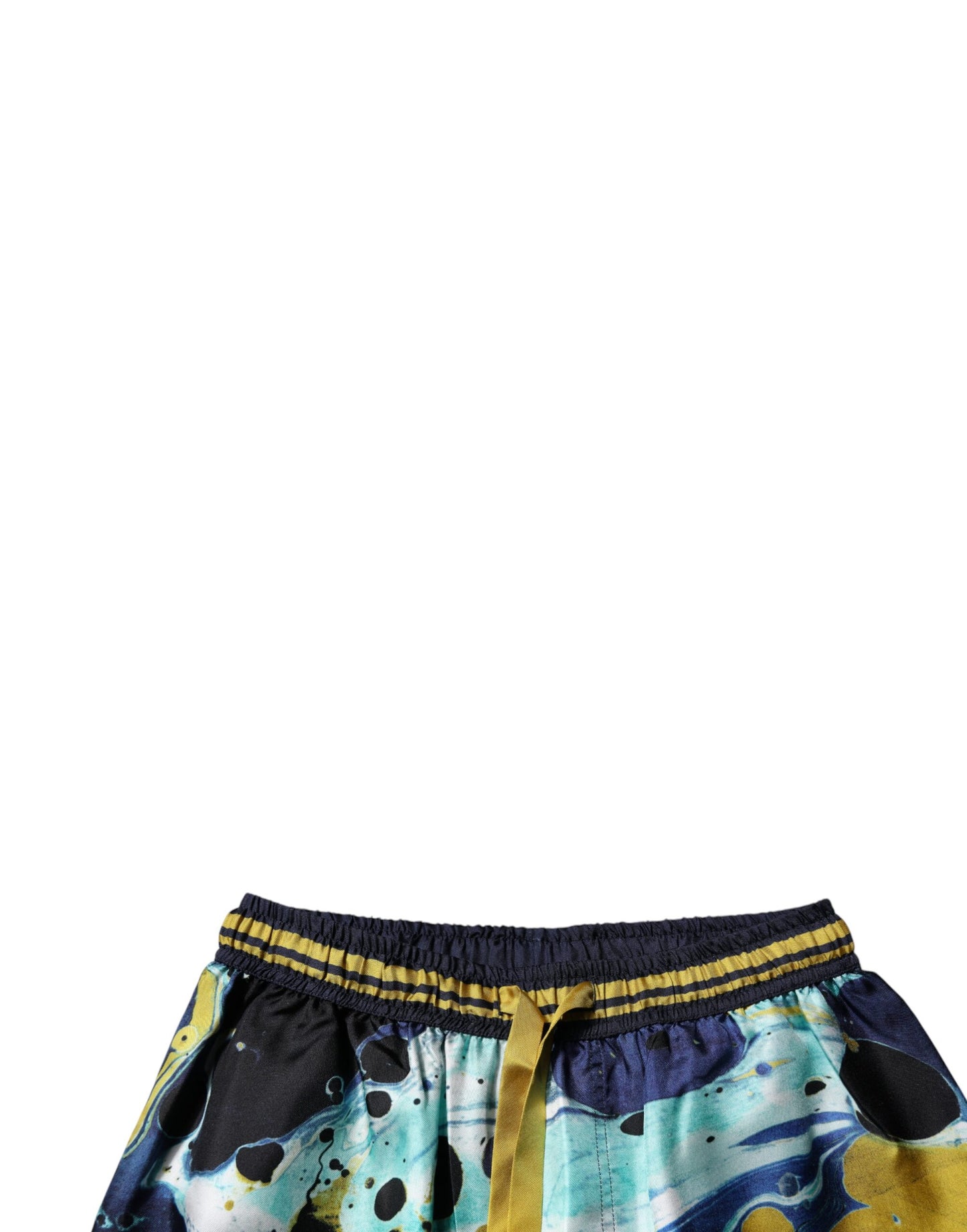 Pantalones deportivos con estampado de mármol multicolor