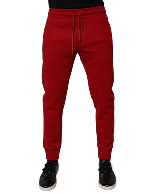 Pantalones deportivos de algodón rojo
