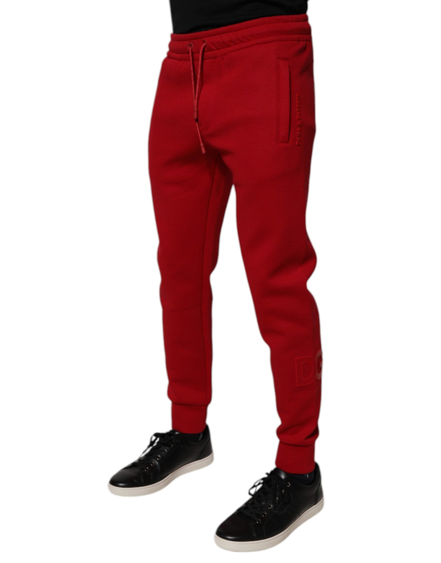 Pantalones deportivos de algodón rojo