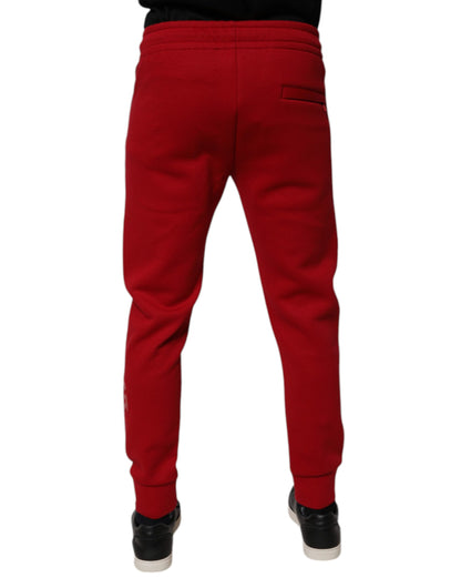 Pantalones deportivos de algodón rojo