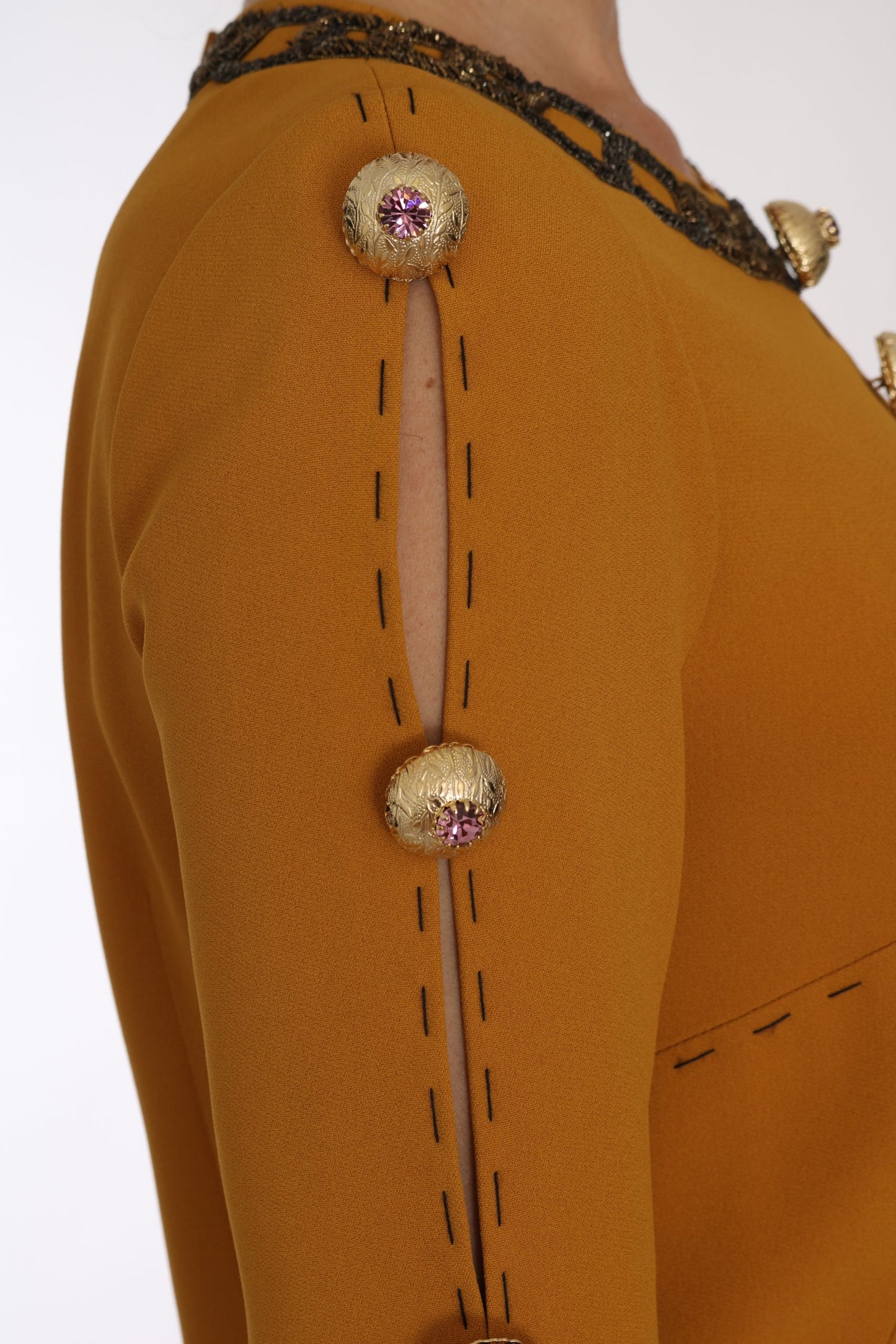 Minivestido con adornos de cristal - Luxe Charm