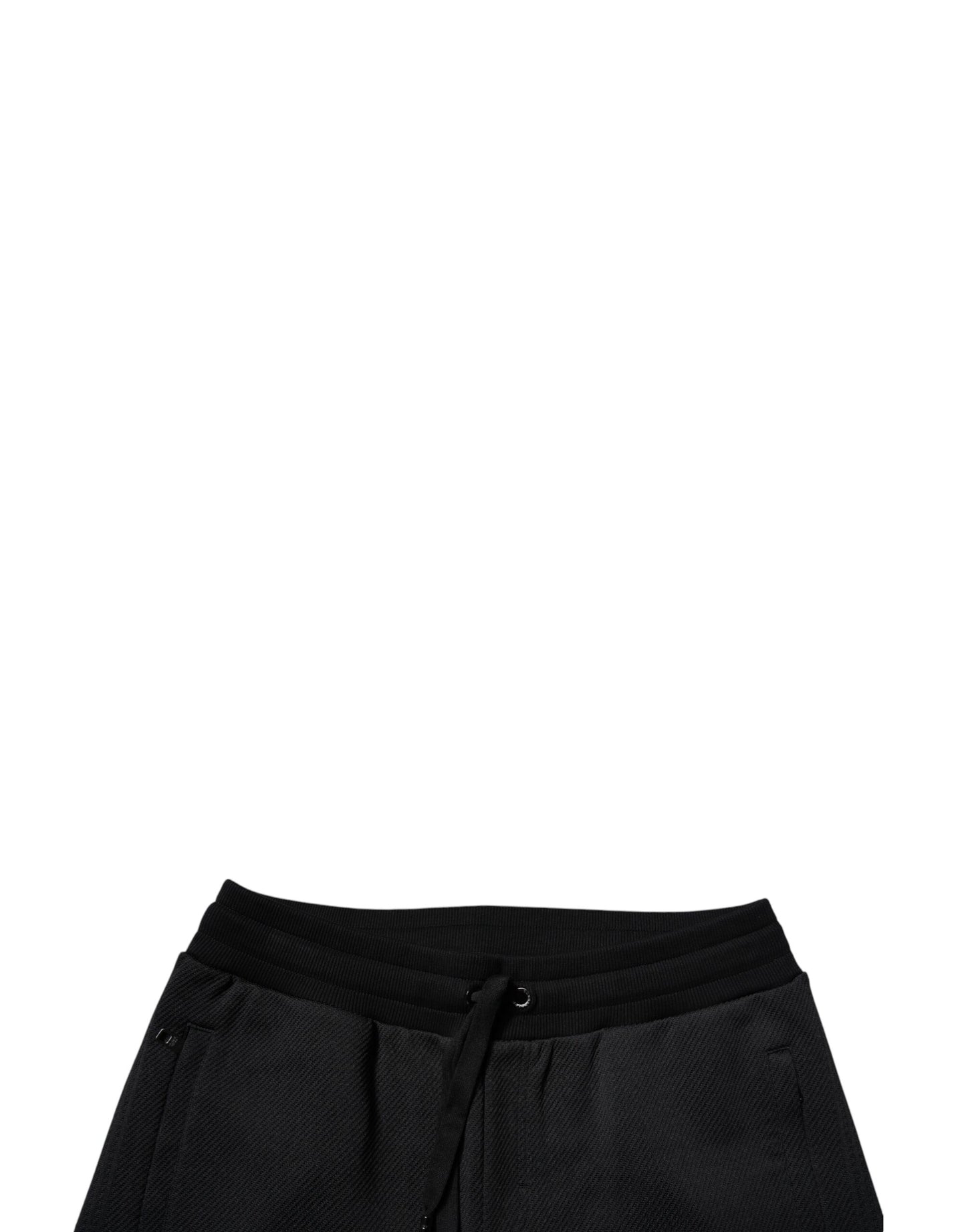 Pantalones deportivos negros de poliéster para hombre