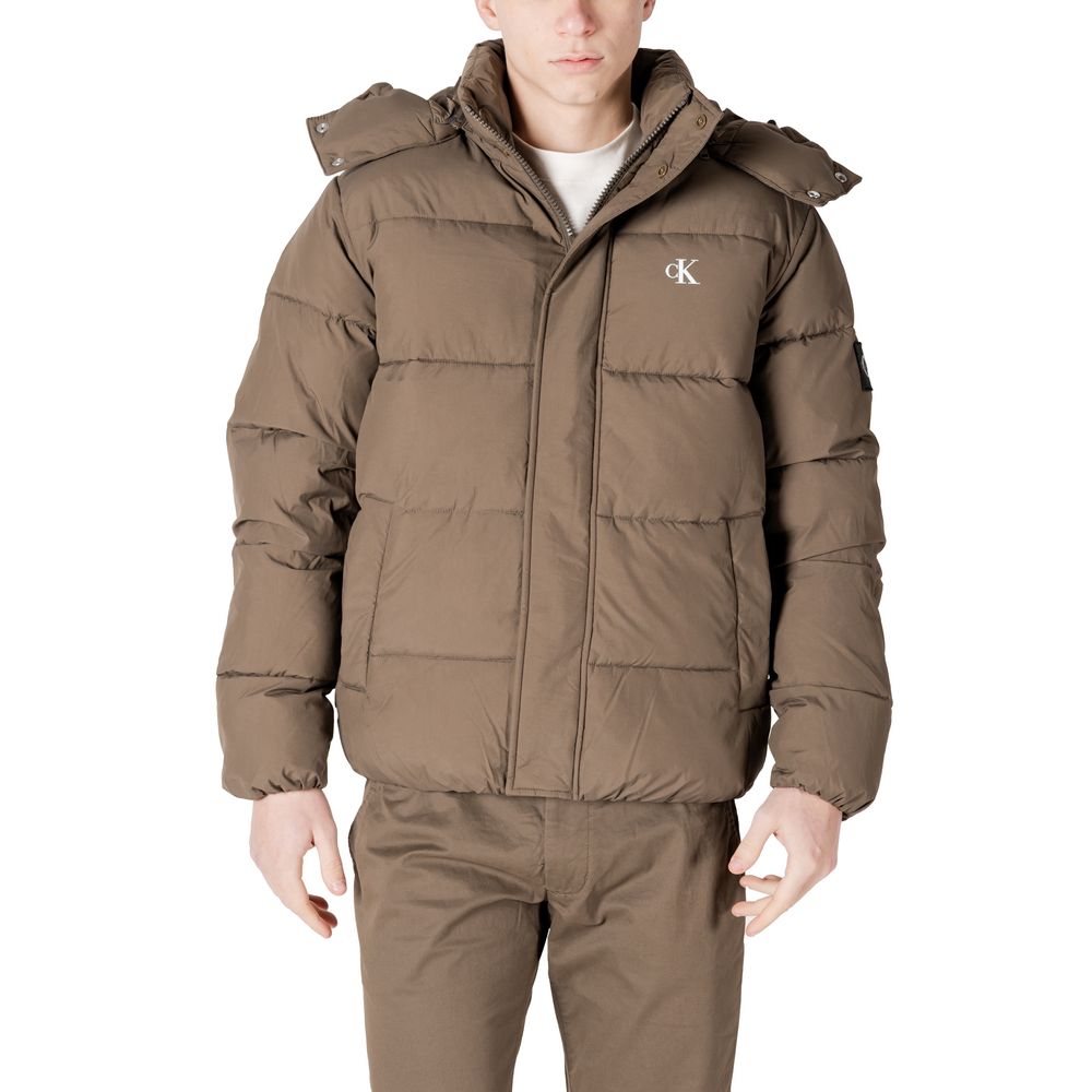 Chaqueta de poliamida gris