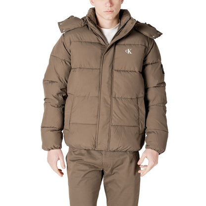 Chaqueta de poliamida gris